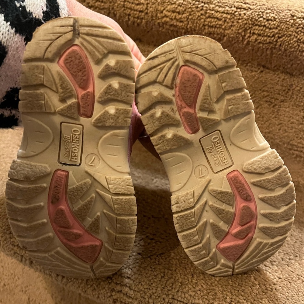 OshKosh B'gosh Little Girls Splash Boots Pink Kids Snow Waterproof Size 7 - Picture 5 of 7